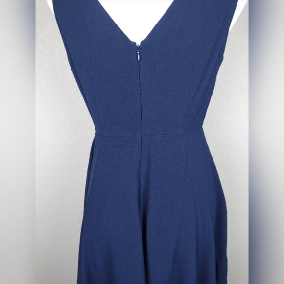 NWT Gal Meets Glam Kendra Fit & Flare Dress Navy 6 - Picture 6 of 15